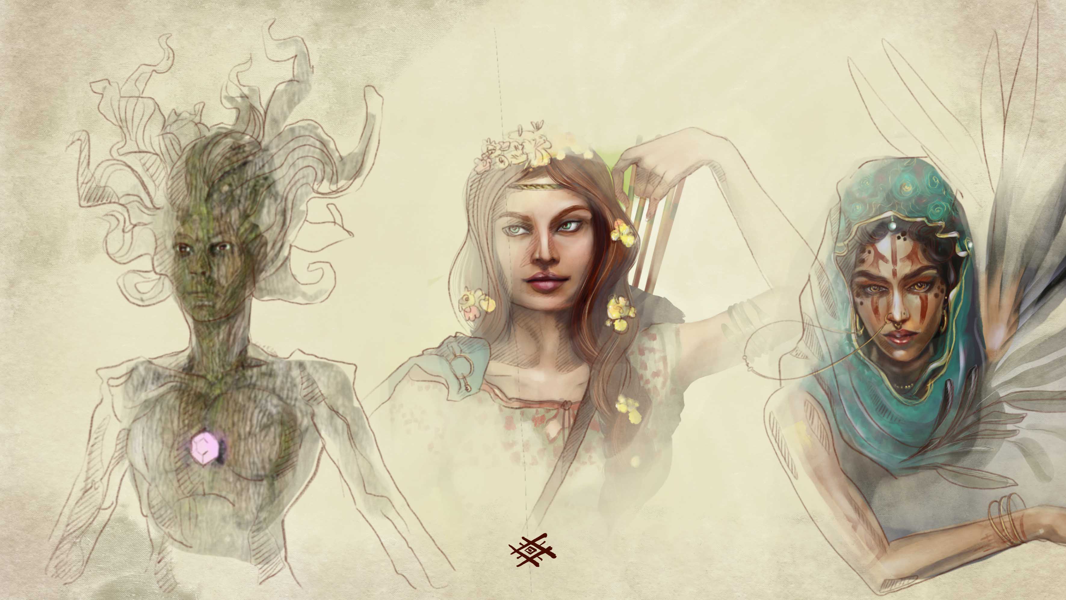 Anna, Shitara and the druid from Getae Legacy